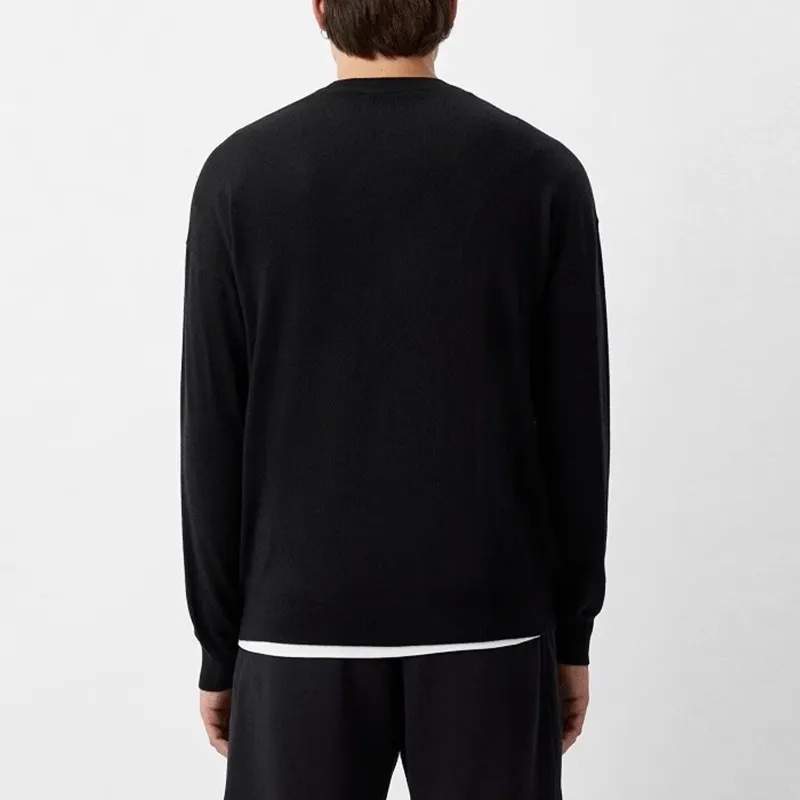 EMPORIO ARMANI Intarsia knit Logo Virgin Wool Jumper-3