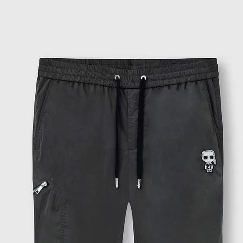 KARL LAGERFELD Casual Pants Men's Green Gray-5