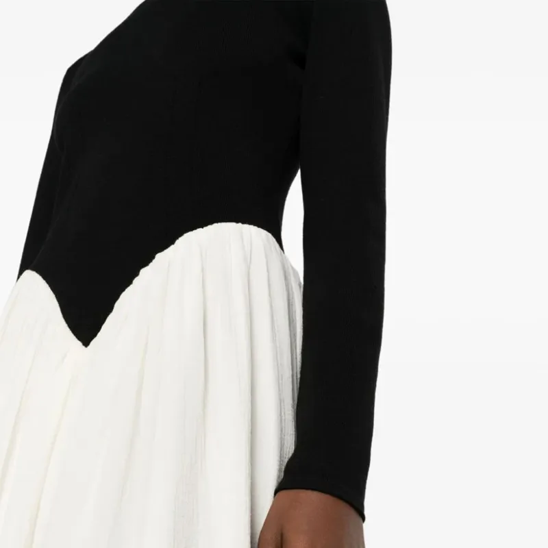 Chloe Long Sleeved Dress Women's Black-4