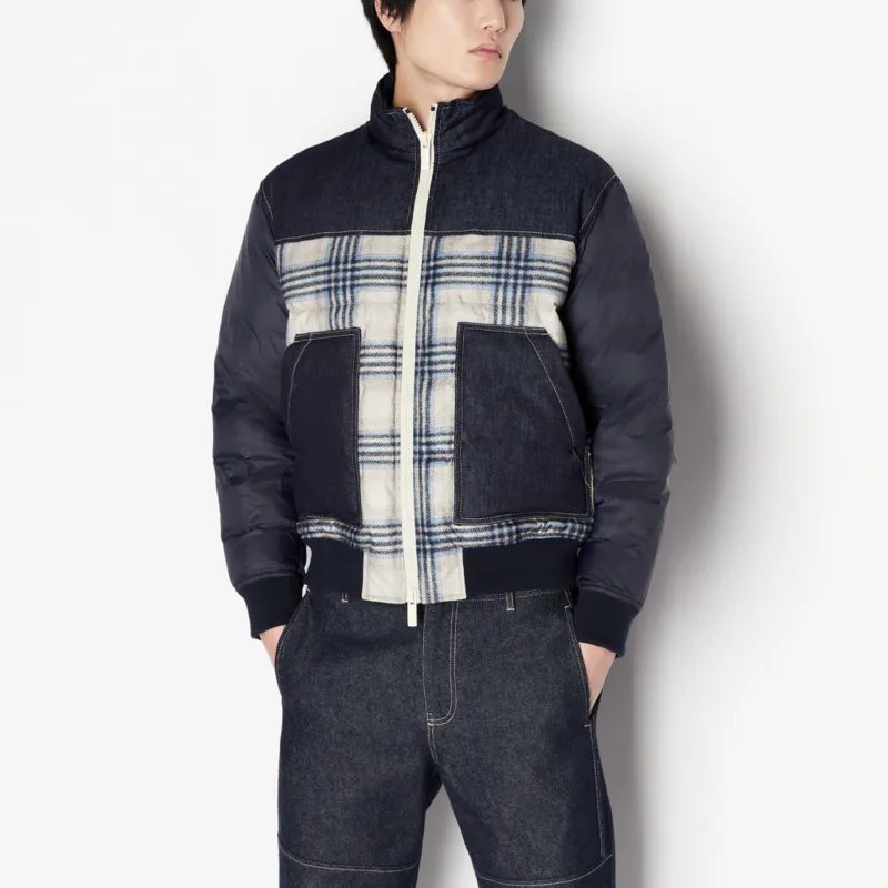 ARMANI EXCHANGEAE FW23 Down Jacket Men's Denim Blue-3
