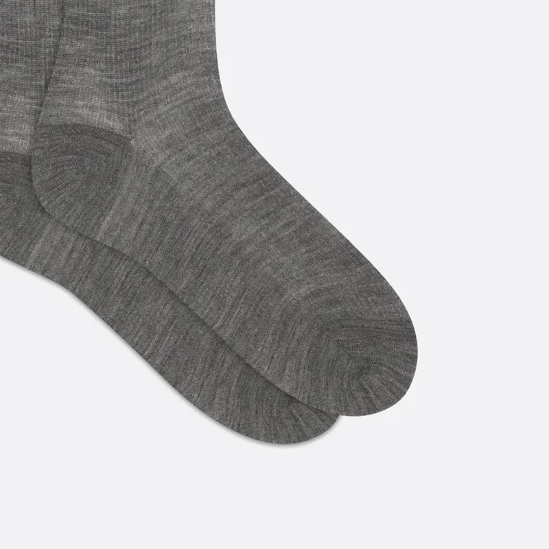 DIOR SS23 Knee-High Socks Women's 1 Pack Gray-5