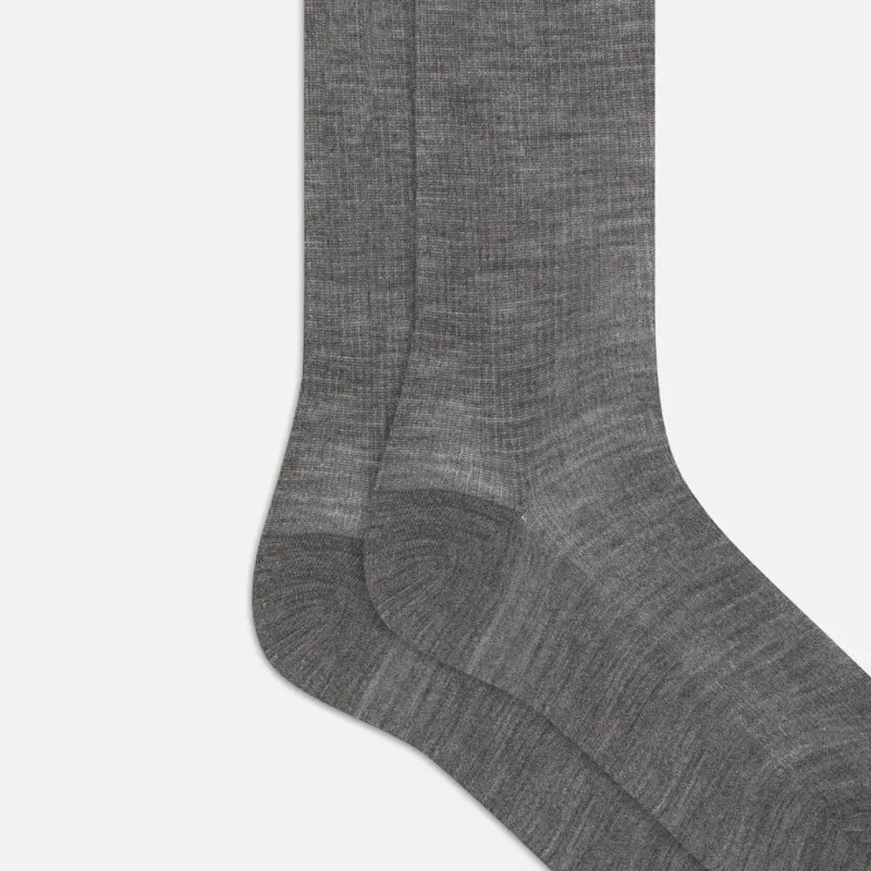 DIOR SS23 Knee-High Socks Women's 1 Pack Gray-4