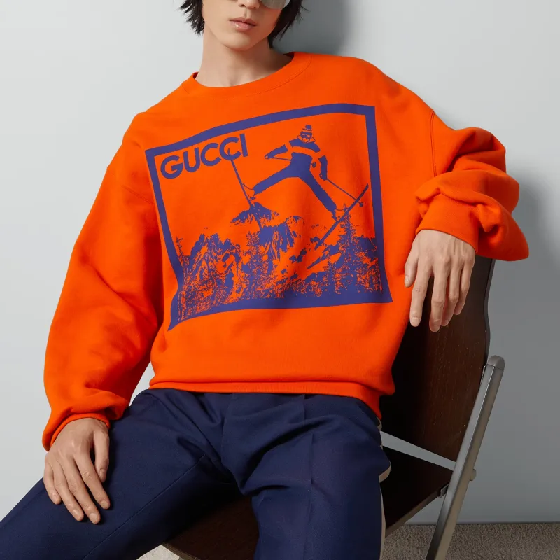 GUCCI SS24 Sweatshirt Men's Orange-1