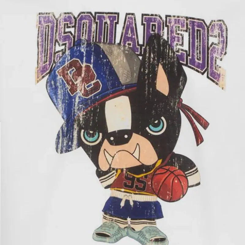 DSQUARED 2 Graphic Printed Crewneck T Shirt-7