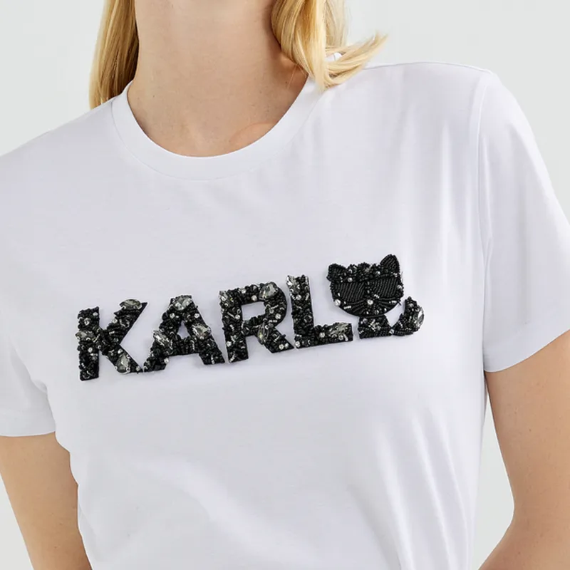 KARL LAGERFELD T Shirt Women's White-5