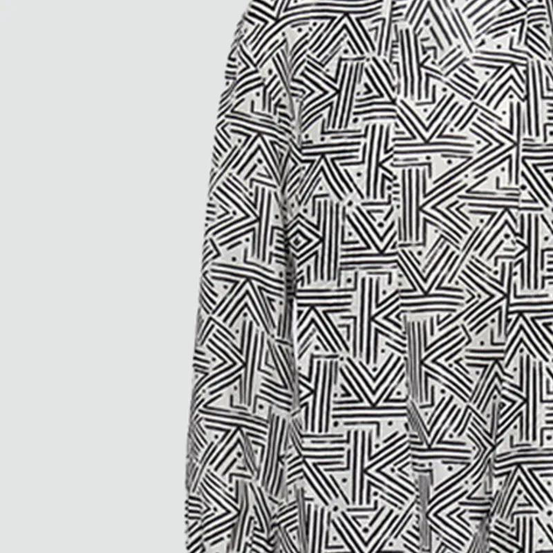 KARL LAGERFELD Shirt Women's Black White-4