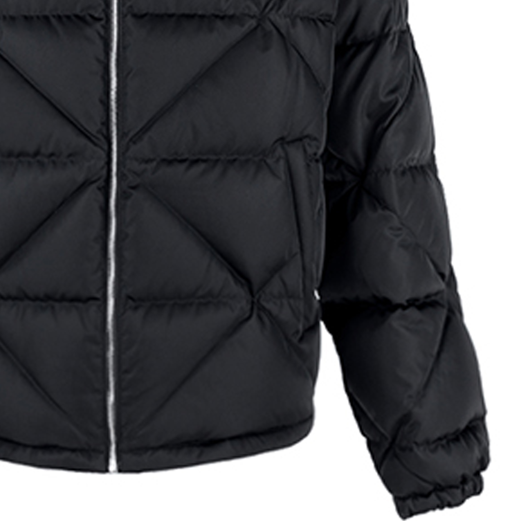 Prada Light Polyester Padded Jacket, Men, Black, Size XXXL