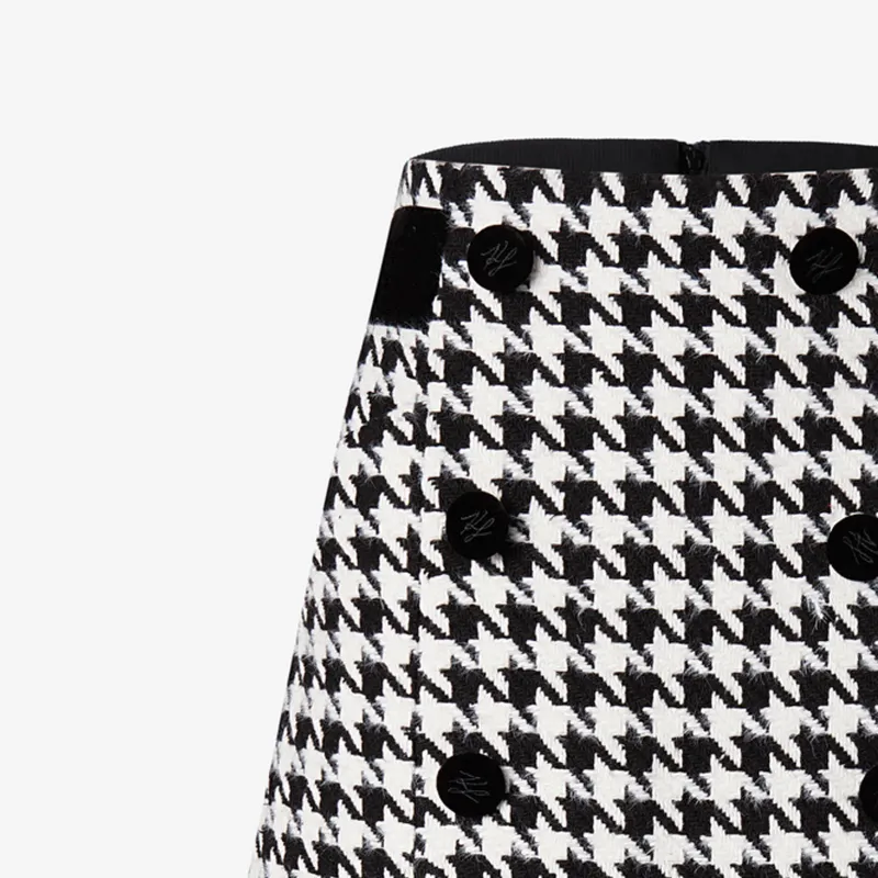 KARL LAGERFELD Women's Apparel Skirt Women's Black White-5
