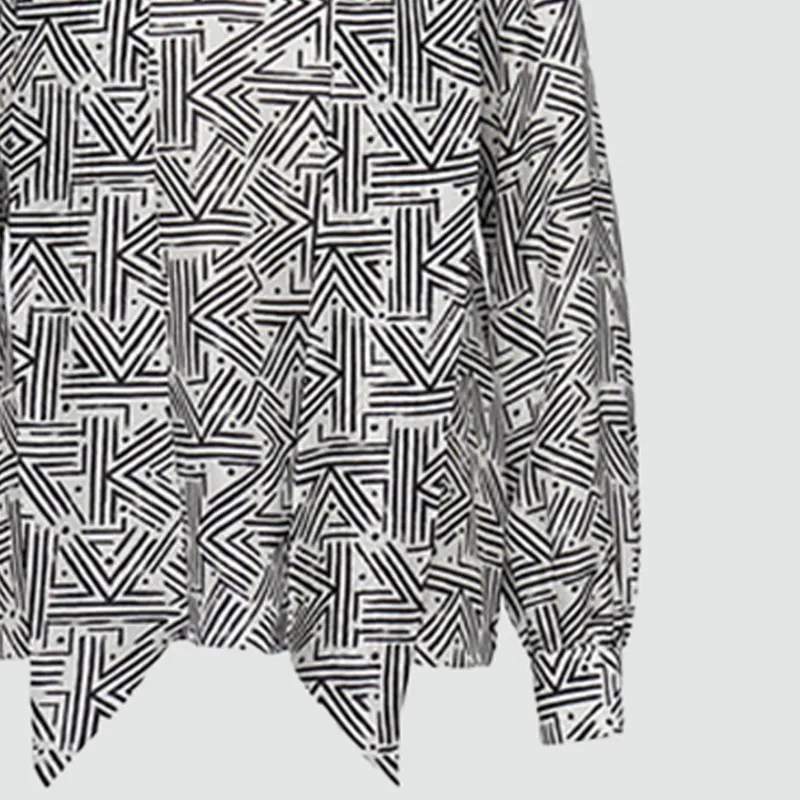 KARL LAGERFELD Shirt Women's Black White-3