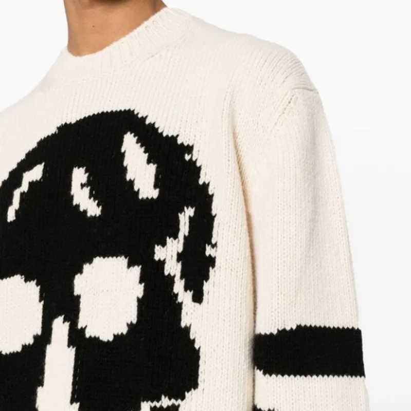 Alexander McQueen Skull Intarsia Knit Jumper-4