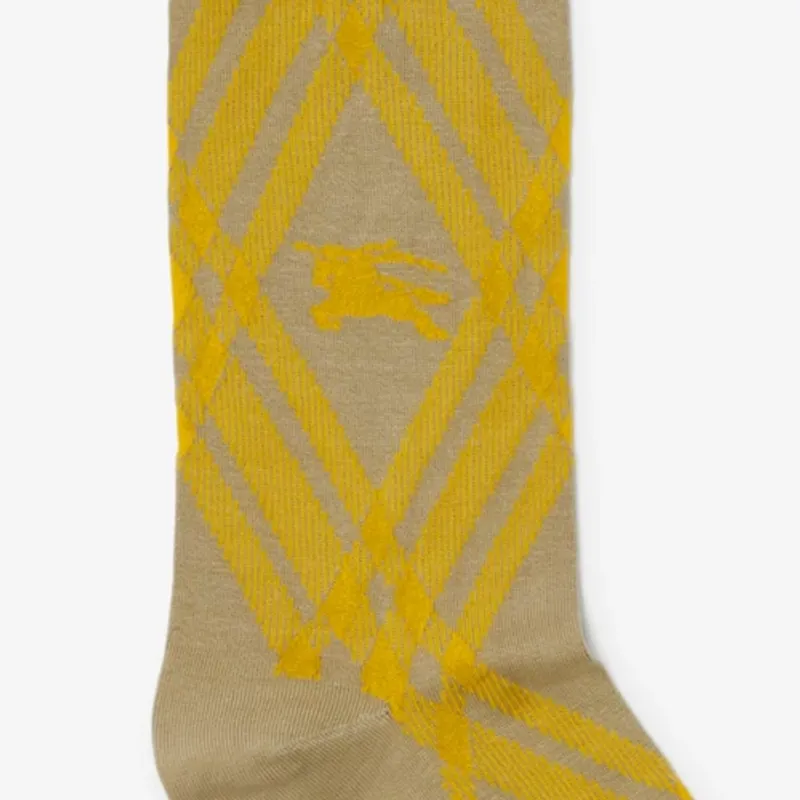 Burberry Mid-Calf Socks Men's 1 Pack Touch Me Not Yellow-2