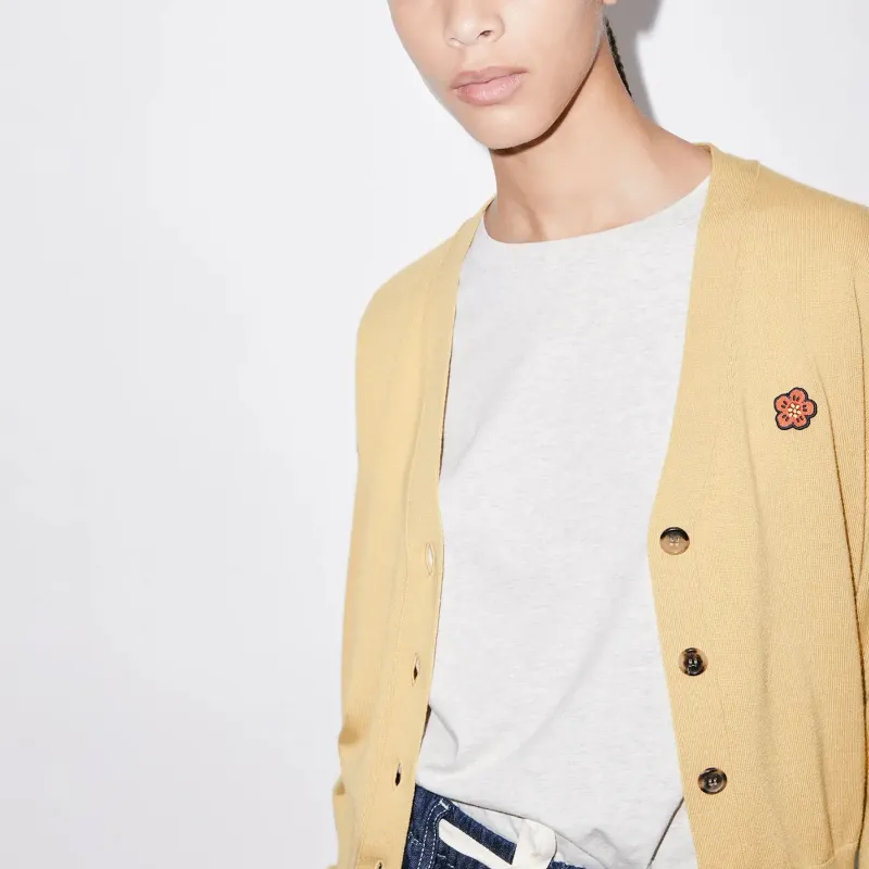 KENZO V Neck Buttoned Knitted Cardigan-5