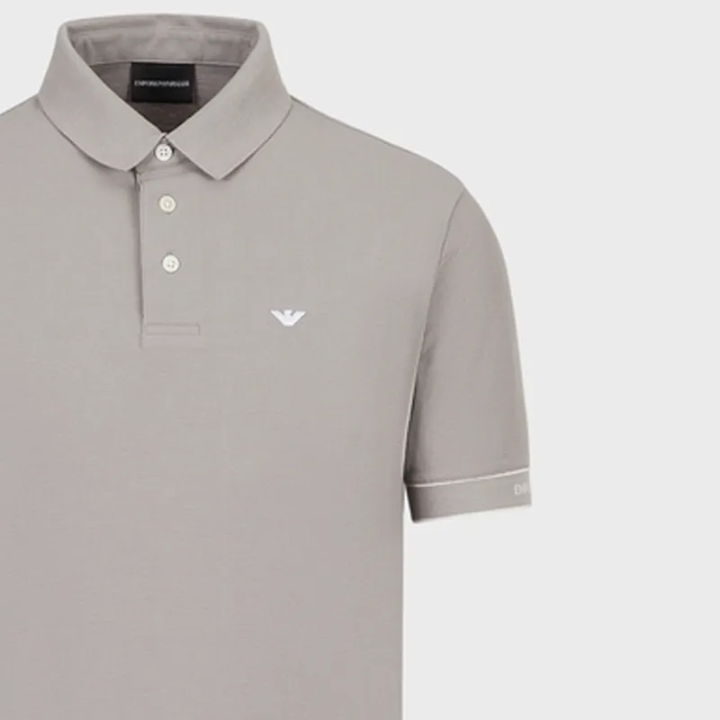 EMPORIO ARMANI SS23 Polo Shirt Men's Gray-5