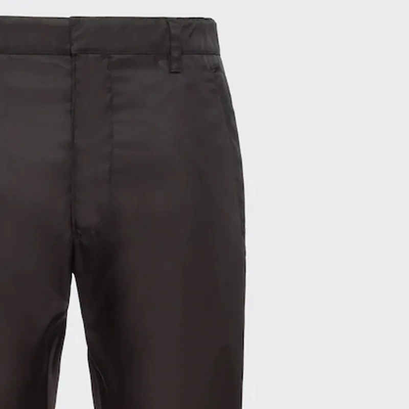 PRADA Re Nylon Cropped Trousers-5