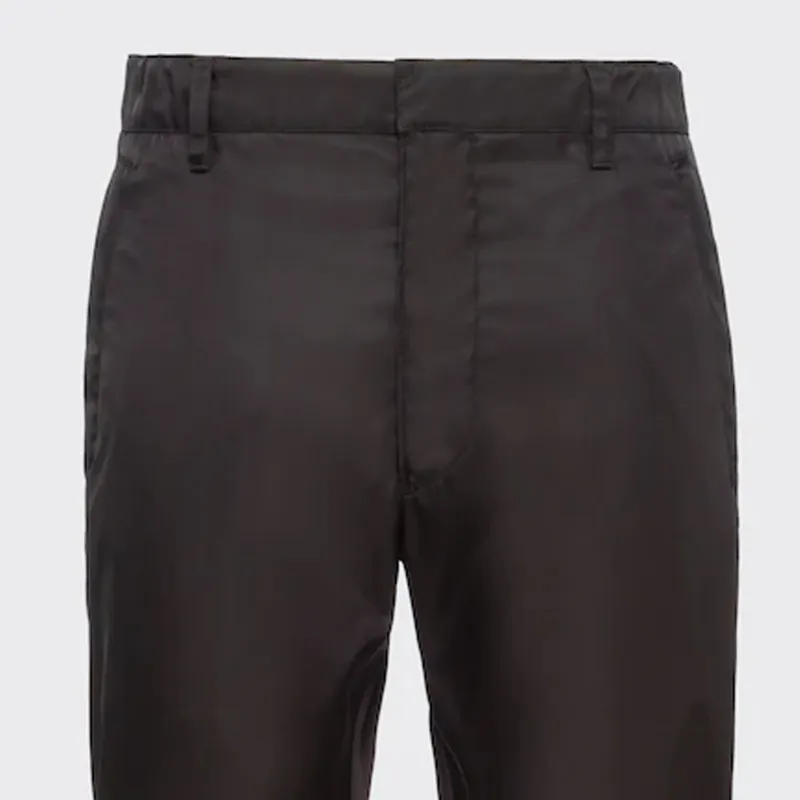 PRADA Re Nylon Cropped Trousers-4