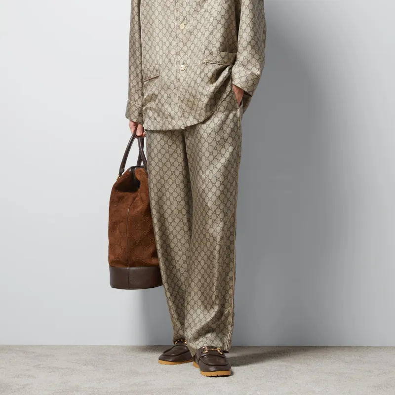 GUCCI SS24 Casual Pants Men's Beige-1
