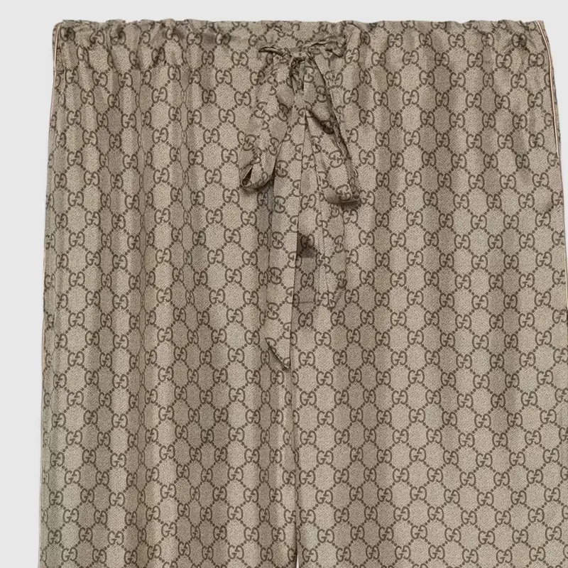 GUCCI SS24 Casual Pants Men's Beige-4
