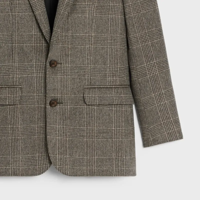 CELINE Single Breasted Long Sleeved Jacket-4