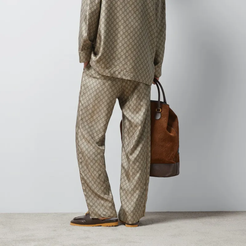 GUCCI SS24 Casual Pants Men's Beige-2