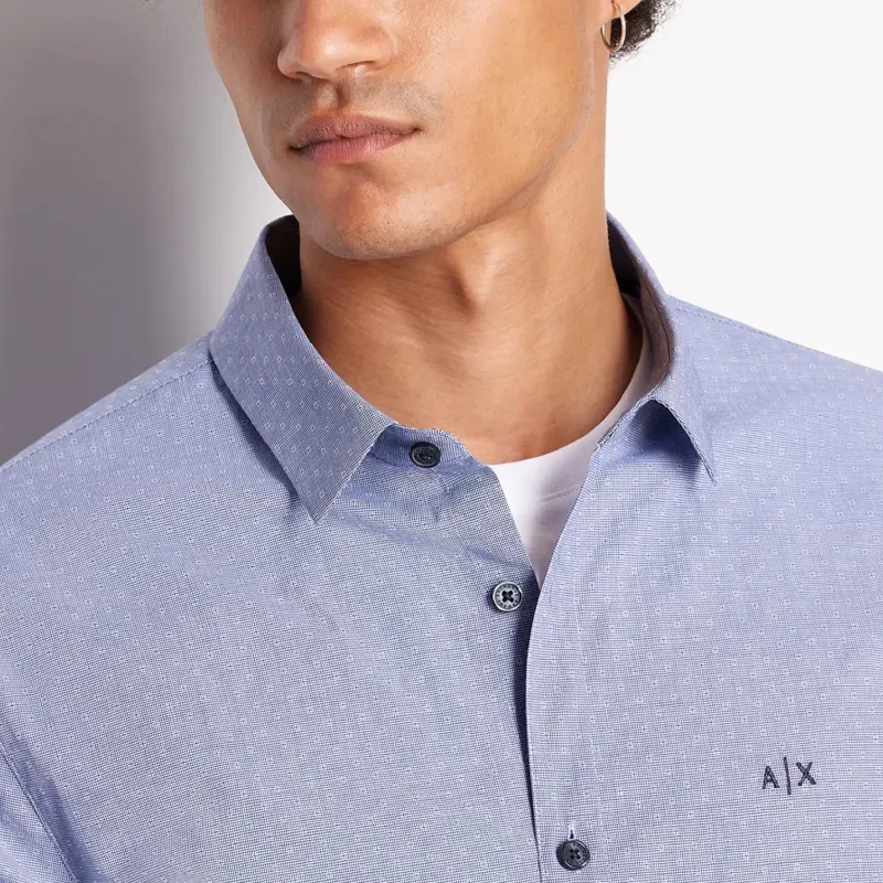 ARMANI EXCHANGE Shirt Men's Blue-4