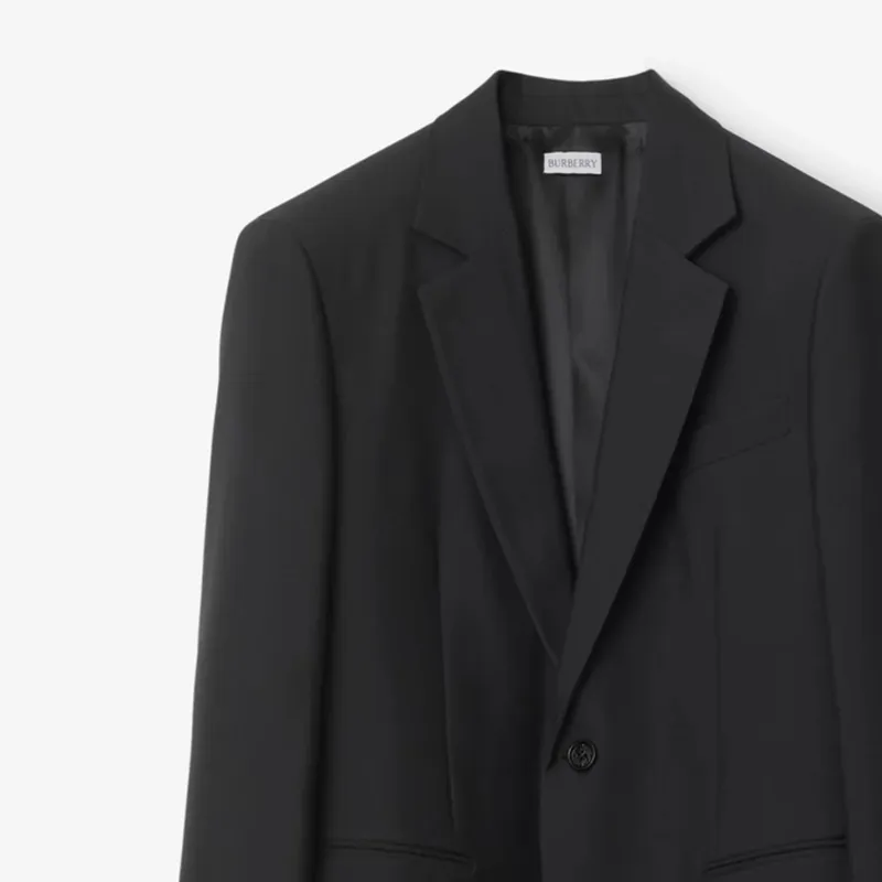 Burberry Single breasted Wool Blazer-5