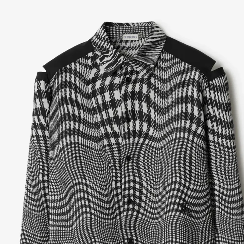 Burberry Shirt Men's Black White-6