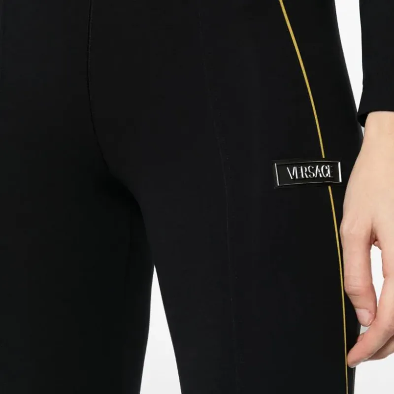 VERSACE Logo Patch Training Trousers-4