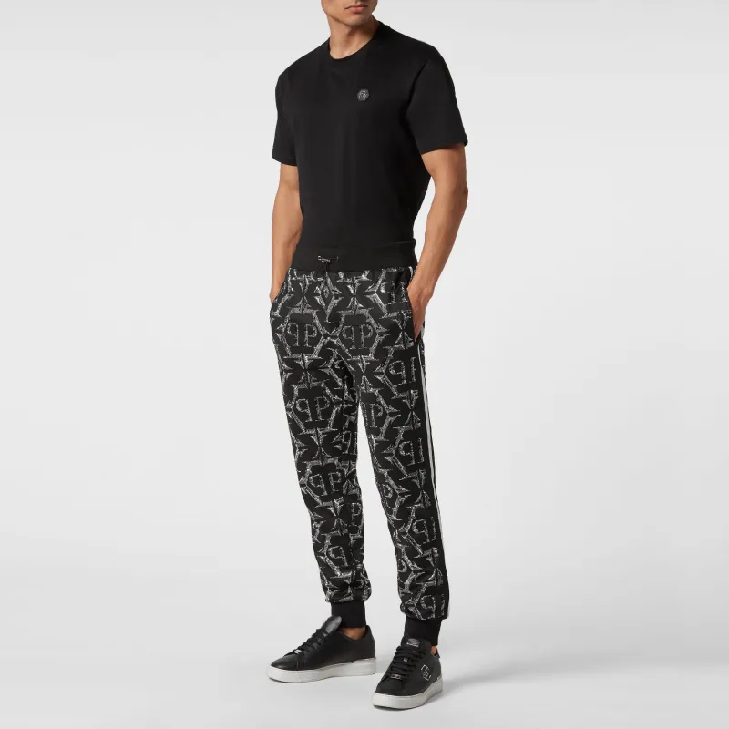 PHILIPP PLEIN Logo print Cotton Track Pants-3