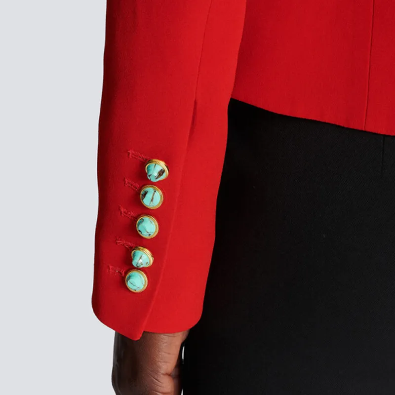 BALMAIN Jackets Women's Red-6