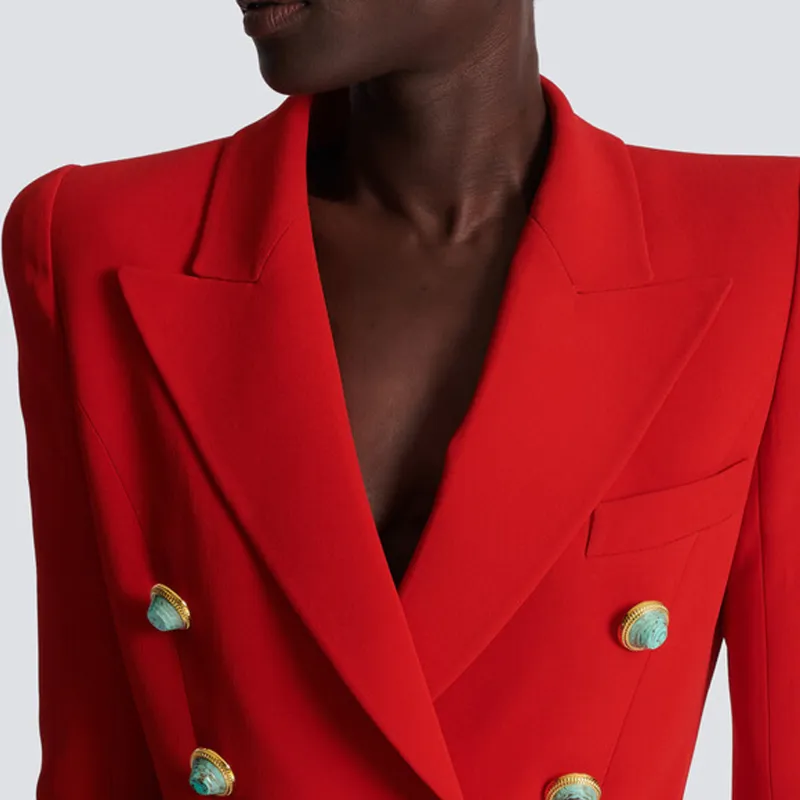 BALMAIN Jackets Women's Red-5
