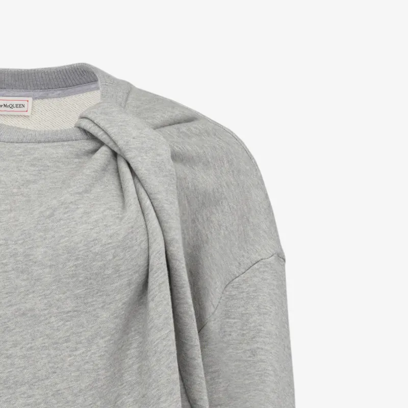Alexander McQueen SS24 Sweatshirt Women's Gray-5