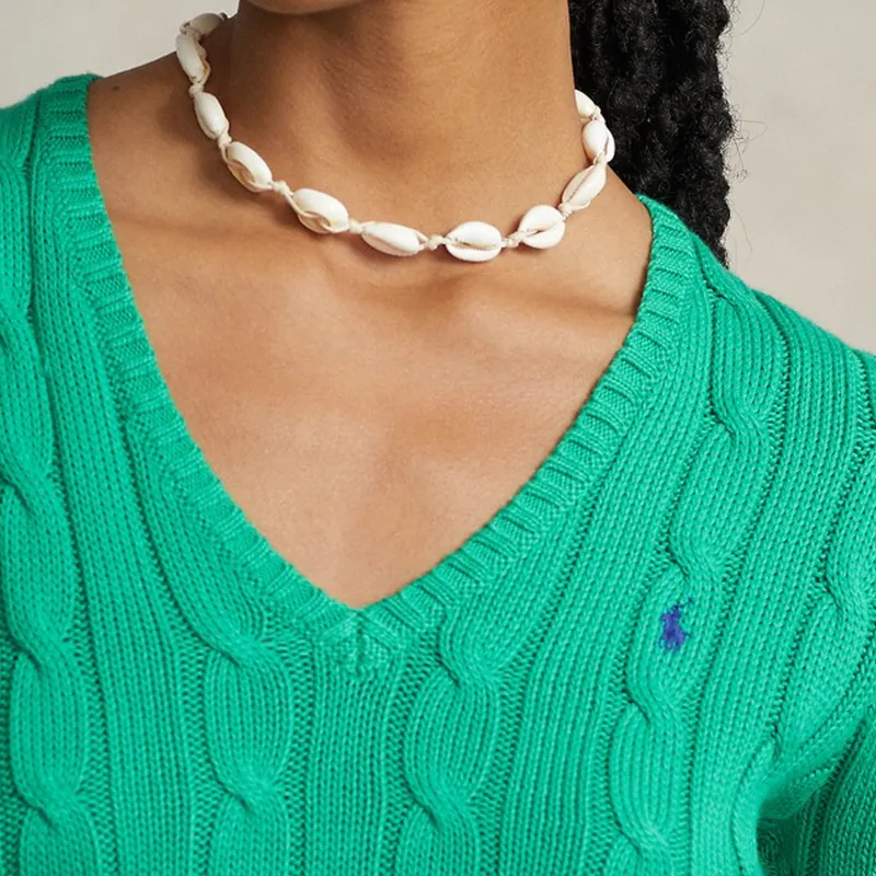 Polo Ralph Lauren FW23 Knitwear Women's Preppy Green-4