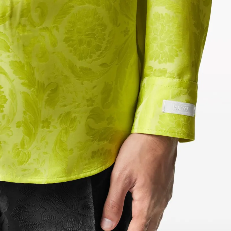 VERSACE SS24 Shirt Men's Ochre Yellow-4