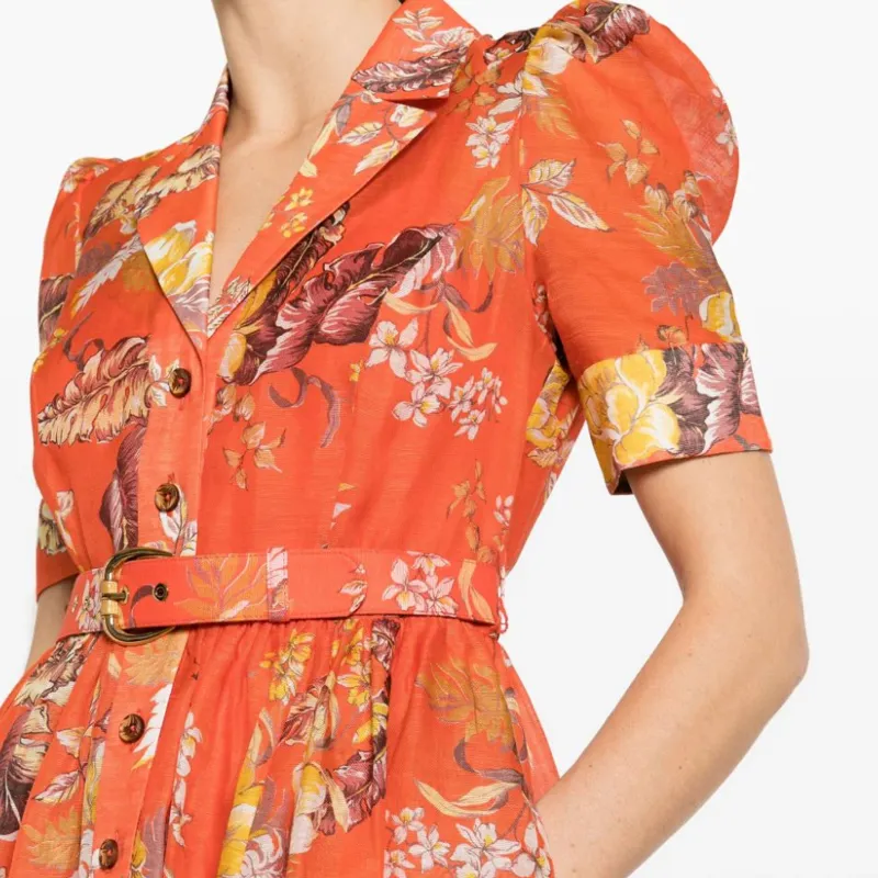 Zimmermann Matchmaker Midi Shirt Dress-4