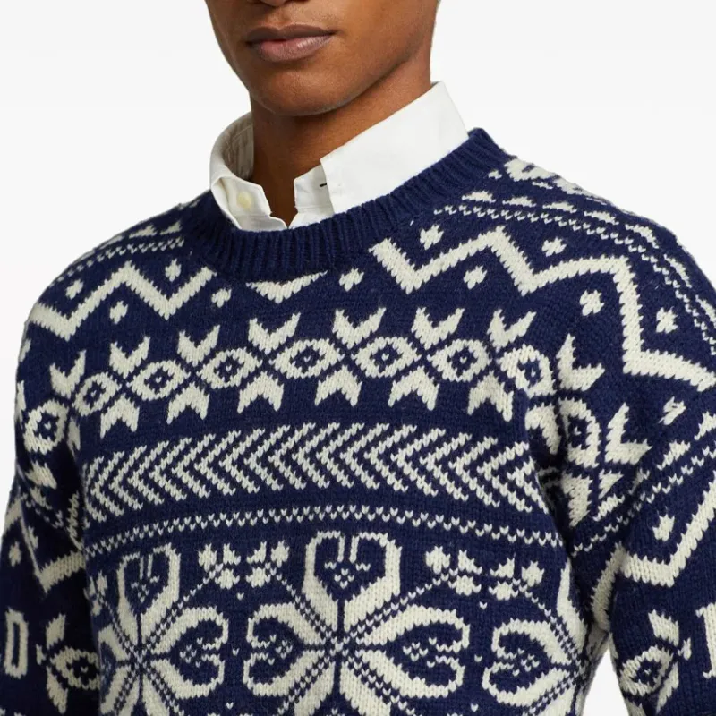 Polo Ralph Lauren Patterned Intarsia knit Wool blend Jumper-4