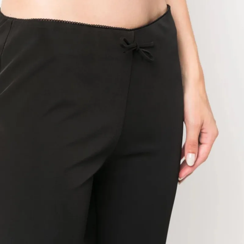 Blumarine Flared Bow detail Trousers-4