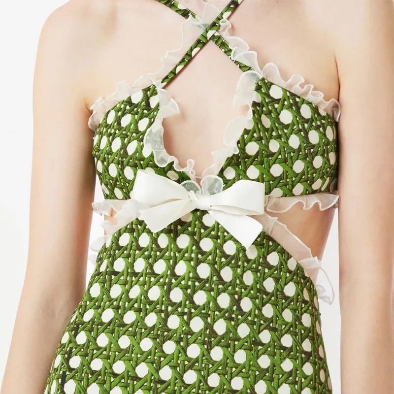 Giambattista Vall i Polka dot Bow detail Dress-3