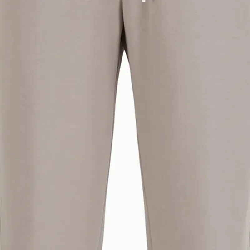 EMPORIO ARMANI Double jersey Joggers With Drawstring And Logo Tape-3