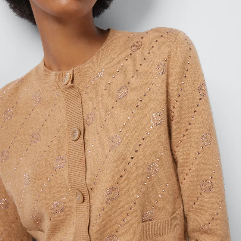 GUCCI Interlocking G Cashmere Cardigan-4