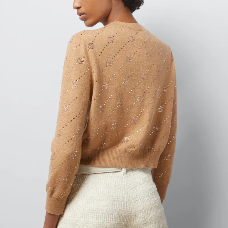 GUCCI Interlocking G Cashmere Cardigan-2