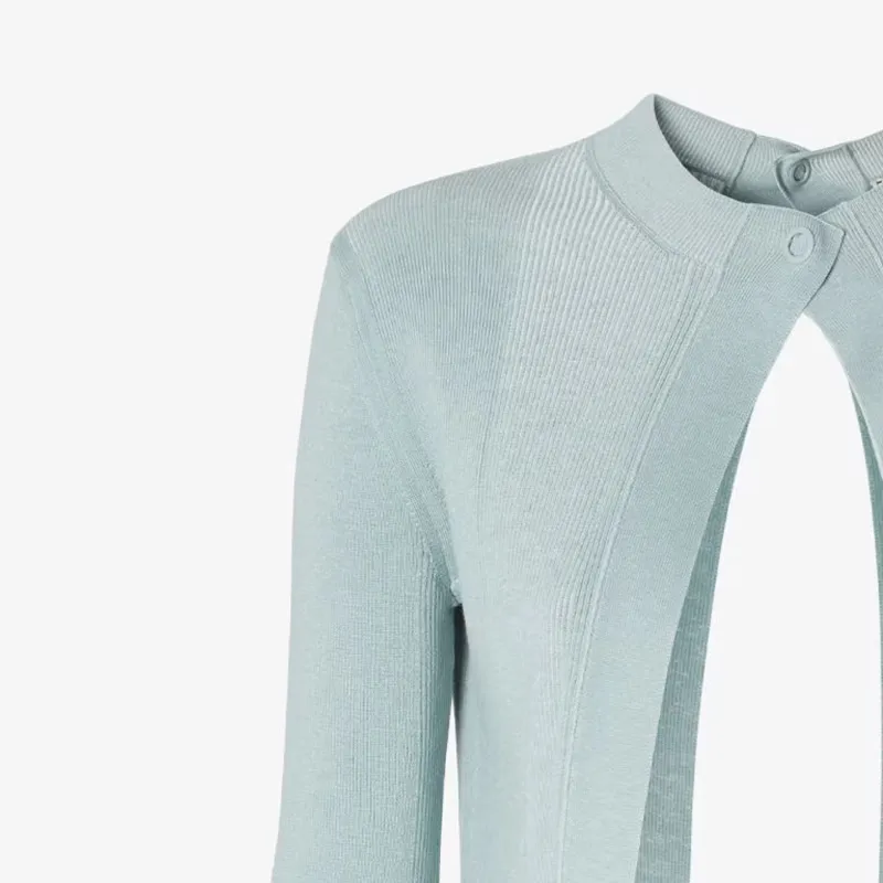 FENDI Long Sleeved Crewneck Cardigan-2