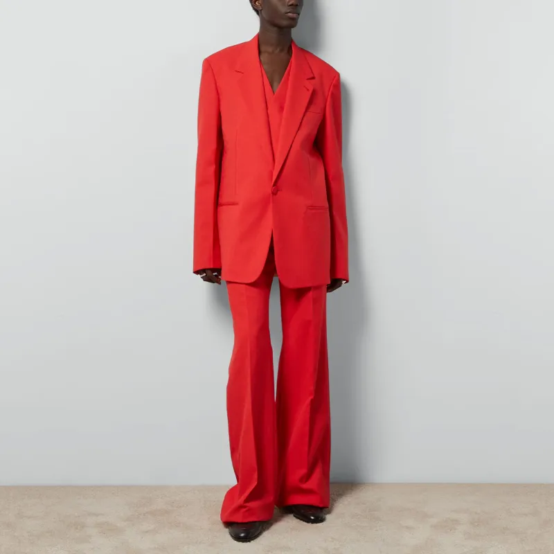 GUCCI SS24 Business Suit Coat Men's Bright Red-2