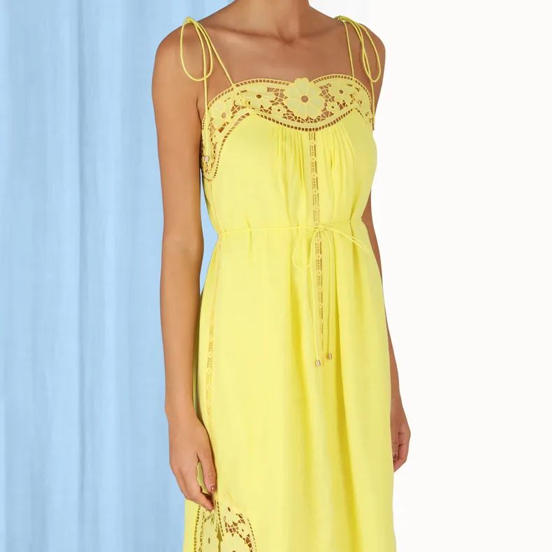 Zimmermann Slip Dresses Women's Yellow-4