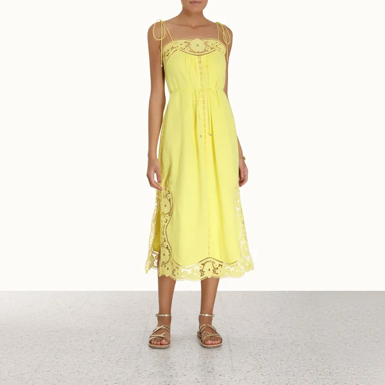 Zimmermann Slip Dresses Women's Yellow-1