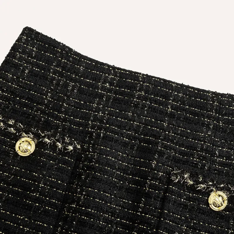 KARL LAGERFELD SS24 Casual Long Skirt Women's Black-3