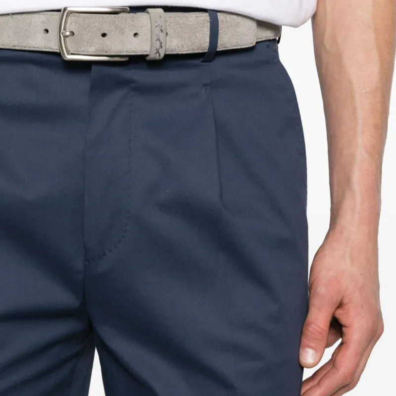 Zegna Stretch cotton Tapered leg Trousers-4