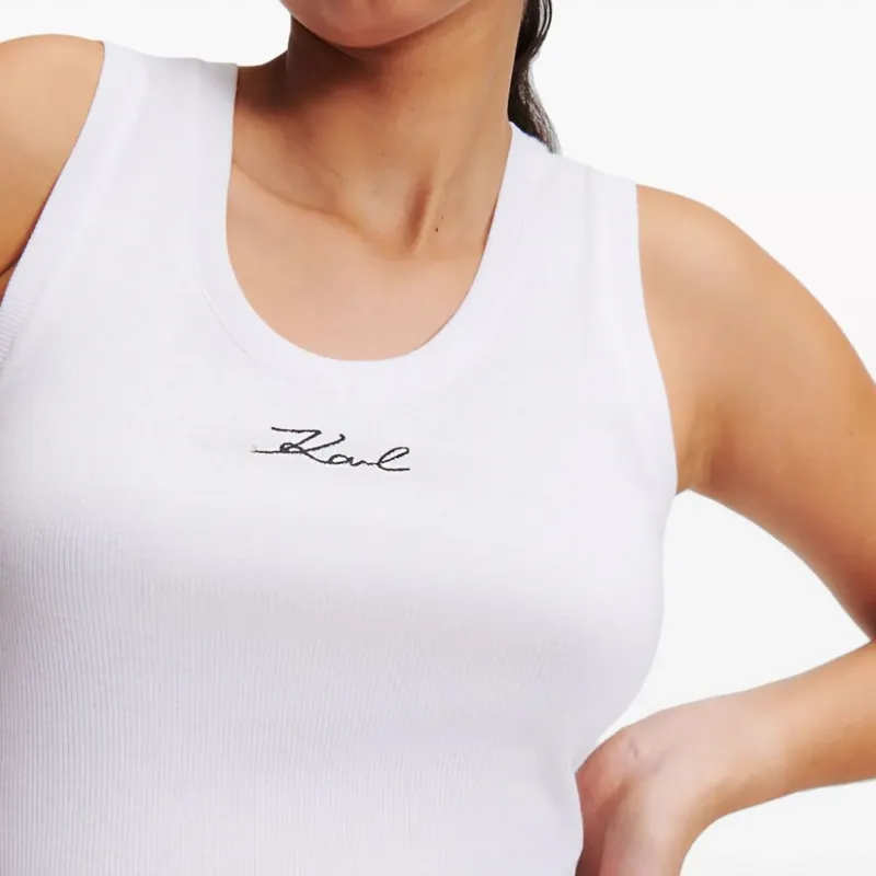 KARL LAGERFELD / Karl Lagerfeld Jeans Ribbed Tank Top-5