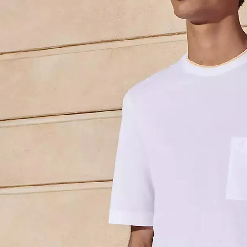 HERMES T Shirts Men White-2