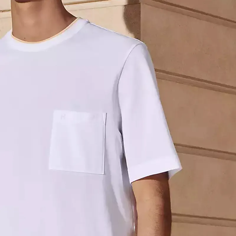 HERMES T Shirts Men White-4