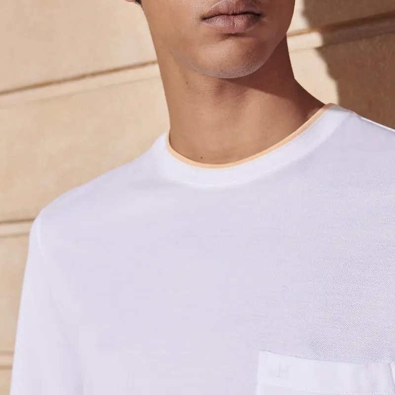 HERMES T Shirts Men White-3
